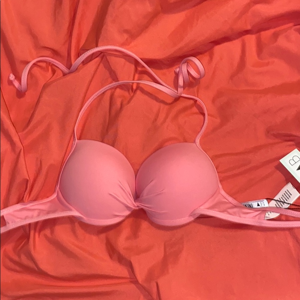 VS Bikini Lab Bubble Gum Pink Bathing Suit Top